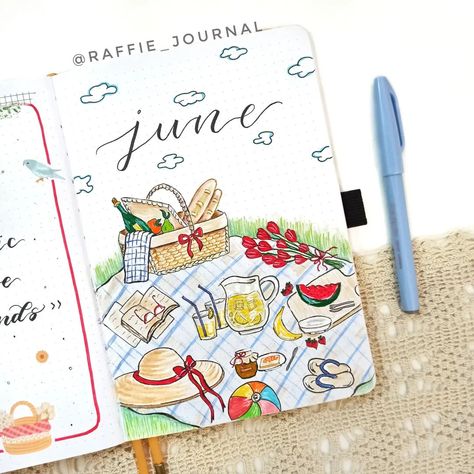 R a f a e l a on Instagram: “☀June cover page reveal☀ Hello everybody, happy first ofJune! I hope this month brings happiness, hope and warmth in your hearts! I'm…” June Bullet Journal Cover Ideas, June Bujo Cover, March Journal Ideas, Bujo Cover Ideas, June Bullet Journal Cover, June Bujo, June Bullet Journal, Journal Cover Ideas, Bullet Journal Work