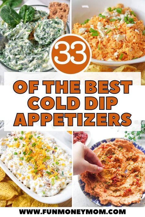 These easy Cold Dip Recipes are some of our favorite flavor-packed dipping creations ever! From rich and creamy to bold and spicy, these delicious dips are perfect for parties, charcuterie boards, or simple afternoon snacking. Easy Super Bowl Party Food Simple, Easy Party Dips Cold, Easy Cold Dip Recipes, Spicy Dip Recipes, Superbowl Party Food Easy, Easy Dips To Make, Vegetarian Super Bowl, Cold Dip, Cold Dip Recipes