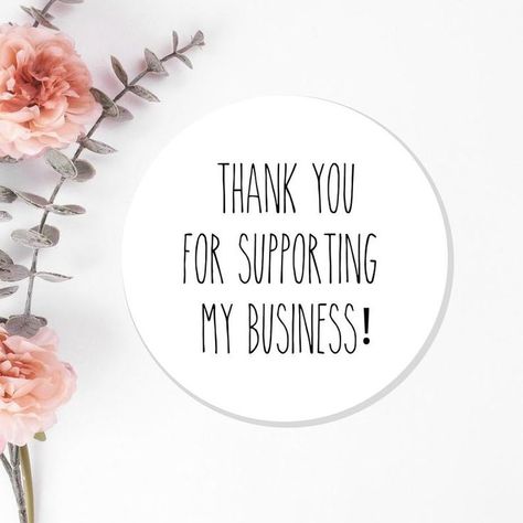 Thank You for Supporting My Business Thank You for Your | Etsy | Business stickers, Thank you for supporting me business, Support small business quotes Support Small Business Quotes, Salon Quotes, Small Business Quotes, Body Shop At Home, Business Labels, Salon Suites, Thank You Quotes, Thank You Customers, Thank You For Support