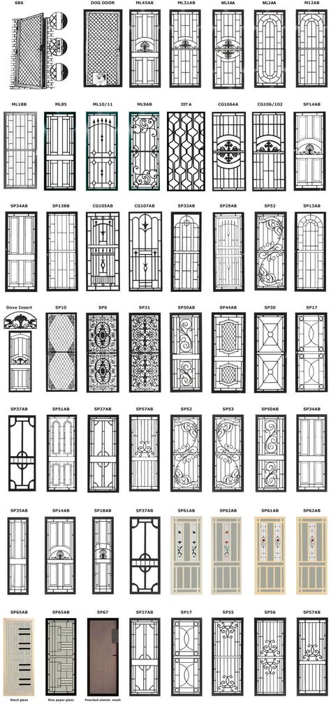 Beautiful Window Grill Design Ideas For Attractive Look - Engineering Discoveries Grills Design, Security Door Design, Iron Window Grill, Iron Security Doors, Modern Window Grill, Home Window Grill Design, Porte In Ferro, Window Grill Design Modern, Detail Arsitektur