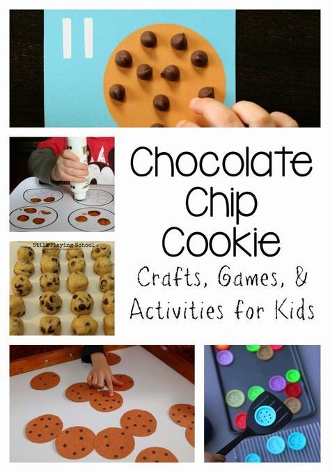 Chocolate Chip Cookie Themed Activities, Crafts, and Ideas for Kids from Still Playing School Cookie Activities For Kids, Cookie Games For Kids, Cookie Crafts For Kids, Chocolate Chip Cookie Craft, Cookie Activities, Cookie Crafts, Storytime Themes, Watermelon Nutrition Facts, Laura Numeroff