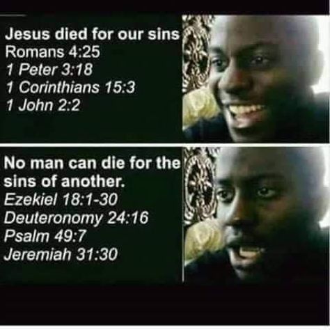 🔥🔥🔥 Let's Dive into a Controversial and Thought-Provoking Topic! 🔥🔥🔥 Have you ever heard the saying, "Only a lie will contradict itself"? 🤔 What if we apply this to the Bible, a sacred text revered by millions around the world? Can a book that is considered divine and infallible have contradictions within its pages? Let's explore a fascinating contradiction that has sparked debates for centuries. 📖💭 On one hand, we have verses like Romans 4:25, 1 Peter 3:18, 1 Corinthians 15:3, and 1 John 2... Bible Contradictions, Romans 4, Atheist Humor, Atheist Quotes, Losing My Religion, Anti Religion, Bible Truth, 1 John, Thought Provoking