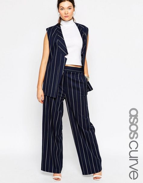 No More Boring Black Suits,Turn Up Your Office Style With These Chic Spring Plus Size Pant Suits | Stylish Curves Plus Size Pant Suits, Frugal Male Fashion, How To Wear Culottes, Outfit Curvy, Plus Size Chic, Work Wear Outfits, Cato Fashion, Fashion To Figure, Hipster Outfits