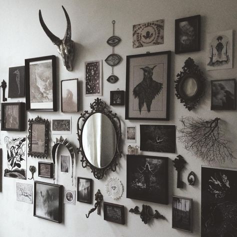 Nona Limmen on Instagram: “View from my desk.” Nona Limmen, Gothic Interior, Gothic Bedroom, Dark Home Decor, Goth Home, Goth Home Decor, Dark Home, Goth Decor, Gothic Decor