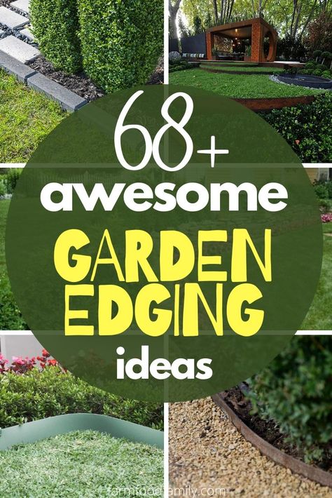 Garden Edging Ideas Cheap, Landscape Edging Stone, Flower Bed Edging, Garden Edging Ideas, Edging Ideas, Landscape Edging, Lawn Edging, Decoration Plante, Garden Yard Ideas