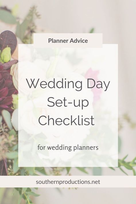 Are you a new wedding planner that would love a checklist that tells you everything you need to do for the ceremony and reception to ensure it's set up and ready to go once the wedding begins? | Wedding planner educator | In this blog post I'm sharing a wedding day checklist for wedding planners #weddingplanner #weddingplannereducation #weddingplannereducator #howtobecomeaweddingplanner #weddingplannerchecklist #weddingplannertips Wedding Day Organization, Type A Bride Organization, Wedding Decorator Checklist, Wedding Planner Tips, Wedding Day Checklist For Coordinator, Becoming A Wedding Planner, Wedding Director Checklist, Planning A Wedding Checklist, Checklist For Wedding