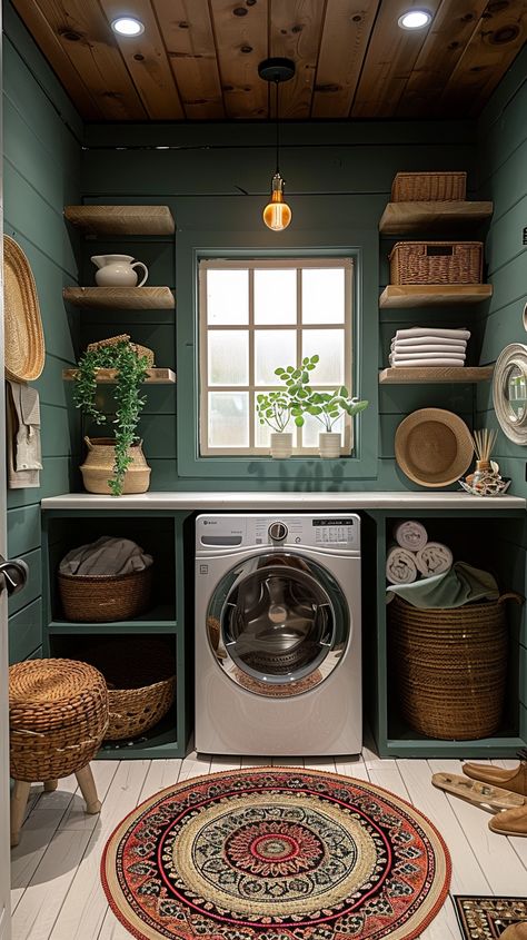 Transform your laundry space with these 44 stunning laundry room ideas to inspire you! From clever storage solutions to stylish design tips, discover how to make your laundry room both functional and beautiful. 🧺✨ #LaundryRoom French Country Laundry Room Ideas, Cottage Laundry Room Ideas, Bohemian Laundry Room, Chic Laundry Room Ideas, French Country Laundry Room, Boho Laundry Room, Best Laundry Room Ideas, Chic Laundry Room, Elegant Laundry Room