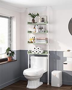 Over The Toilet Organizer, Over Toilet Storage Cabinet, Over The Toilet Storage Cabinet, Bathroom Wood Shelves, Over Toilet Storage, Small Room Organization, Shelves Over Toilet, Over The Toilet Storage, Toilet Shelves