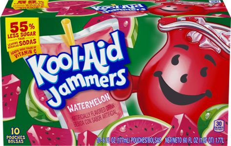 Kool Aid Jammers, Kiwi Drink, Kool Aid Flavors, Kids Drink, Kiwi Juice, Drink Pouches, Cherry Limeade, Juice Box, Kid Drinks