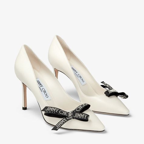 ROMY 85 | Latte Nappa Leather Pumps with Jimmy Choo Bow | Spring 2023 collection | JIMMY CHOO Jimmy Choo Bow, Jimmy Choo Romy 85, Jimmy Choo Romy, Heels Aesthetic, Jimmy Choo Pumps, Jimmy Choo Heels, Shoes Luxury, Bow Heels, 2023 Collection