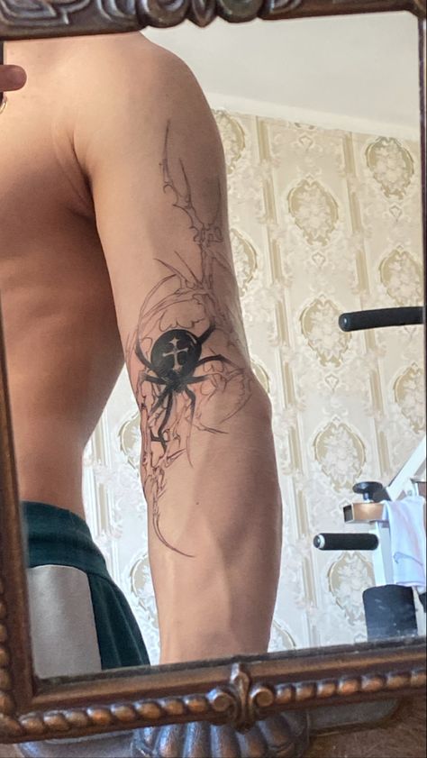 Tattoo Ideas Males, Sigil Tattoo, Sharpie Tattoos, Clever Tattoos, Tattoo Inspiration Men, Biomechanical Tattoo, Back Tattoos For Guys, Spider Tattoo, Tatuaje A Color