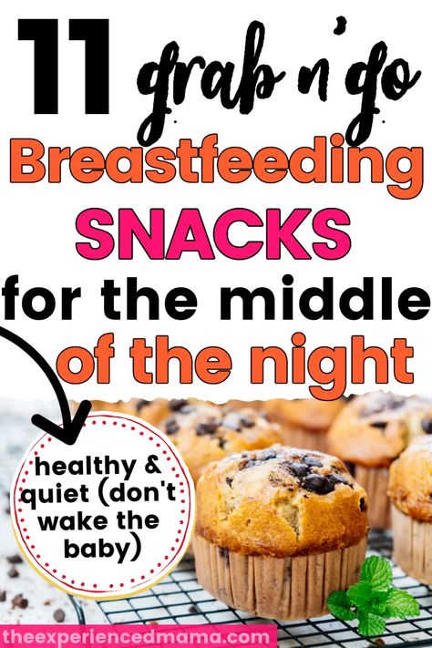 On to Go Breastfeeding Snacks: Quick and easy breastfeeding snacks for the middle of the night. Bonus - they're quiet and for the most part, non-crumby. So you won't wake the baby AND you won't drop food on her head. #breastfeeding Snacks For Moms On The Go, Late Night Nursing Snacks, Quick And Easy Postpartum Meals, Filling Late Night Snacks, Postpartum Lactation Snacks, Best Lactation Snacks, Foods Good For Breastfeeding, Breastfeeding Friendly Meals, Lactation Snack Recipes