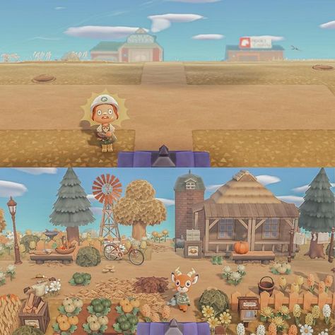 Acnh Fake Building Ideas, Fake Buildings Animal Crossing, Animal Crossing Fake Building, Acnh Transition Areas, Acnh Fake Building, Acnh Towncore, Colin Crossing, Acnh Farmcore, Acnh Inspiration