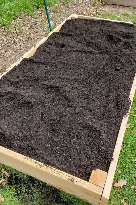 How To Prepare Raised Beds For Planting In The Spring How To Prepare A Raised Garden Bed, Preparing Garden For Spring, Tall Raised Garden Beds, Raised Garden Bed Soil, Planting Flowers From Seeds, Backyard Homesteading, Vegetable Garden Soil, Raised Herb Garden, Garden Preparation