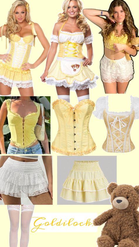 halloween costume ideas, goldilocks costume, halloween, costume ideas for blondes, college halloween costumes Halloween Costume Ideas For Blondes, Costume Ideas For Blondes, Pretty Woman Halloween Costume, Goldilocks Costume, Teenage Halloween Costumes, Blonde Halloween Costumes, Spooky Halloween Costumes, College Halloween Costumes, Horror Halloween Costumes