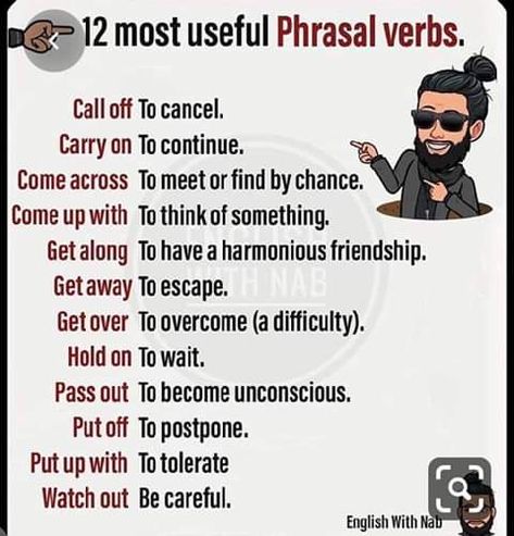 Bombastic Words, Tatabahasa Inggeris, Phrasal Verb, Idioms And Phrases, English Learning Spoken, Essay Writing Skills, Conversational English, Phrasal Verbs, English Verbs