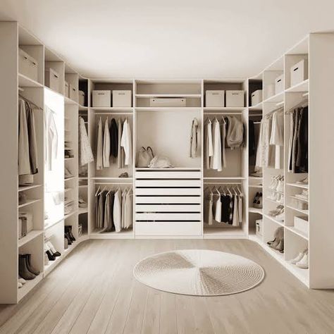 Casa Clean, Walking Closet, White Closet, Dream Closet Design, Walk In Closet Design, Luxury Closets Design, Closet Layout, Wall Closet, Closet Inspiration