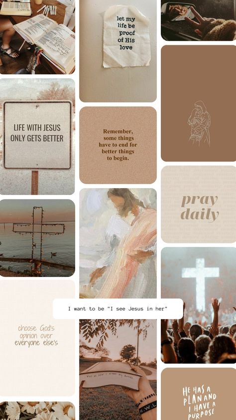 Christian Backgrounds Aesthetic Collage, Christian Wallpaper Women, Chritian Girl Aesthetics Wallpaper, Aesthetic Biblical Wallpaper, Catholic Girl Wallpaper, Woman Of God Wallpaper Aesthetic, Christian Girl Backgrounds, Wallpaper For Christian Girl, Blessed Girl Aesthetic