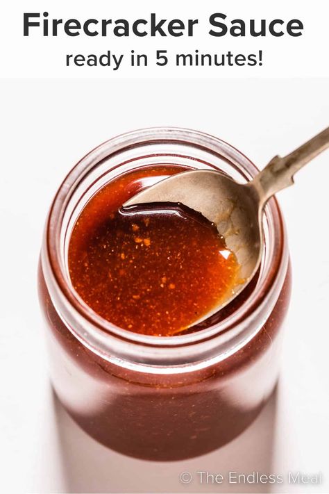 Firecracker Sauce - The Endless Meal® How To Make Firecrackers, Firecracker Sauce, Recipes Sauces, Asian Sauces, Chinese Foods, Homemade Sauce Recipes, Asian Sauce, Everyday Dishes, Recipes Appetizers And Snacks