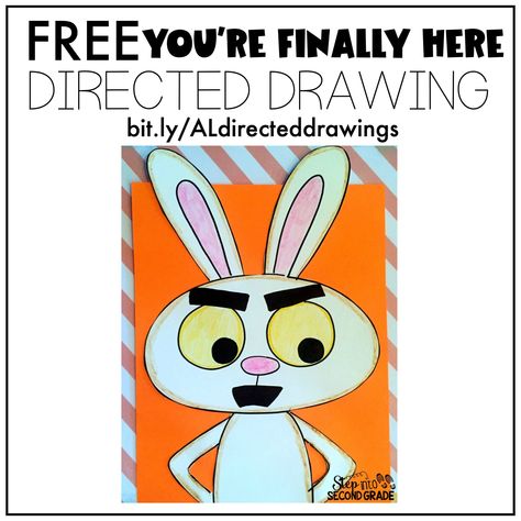 Students can complete this FREE directed drawing of the character from You're Finally Here.  Picture Steps and Writing Pages are included in the FREEBIE. You're Finally Here, Drawing Kindergarten, Directed Drawing Kindergarten, September Lessons, Drawing Themes, Amy Lemons, Directed Drawing, Teacher Boards, First Day Of School Activities