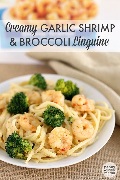 Shrimp Broccoli Pasta, Pasta Receipes, Creamy Garlic Shrimp, Shrimp Broccoli, Broccoli Pasta Recipe, Shrimp Linguine, Salty Food, Linguine Recipes, Best Pasta Dishes