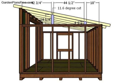 10x12 Lean to Shed Plans - PDF Download | Free Garden Plans - How to build garden projects 10x12 Shed Plans, Shed Frame, Easy Shed, Shop Board, Lean To Roof, Shed House Plans, Lean To Shed Plans, Backyard Storage Sheds, Shed Cabin