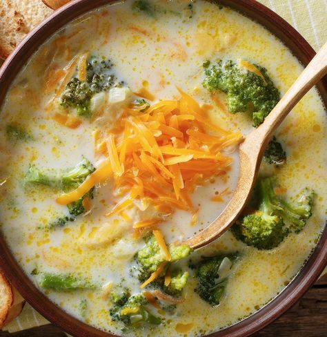 Broccoli + Cheese are a match made in heaven. Broccoli cheese soup is my all-time favorite, and it’s really easy to make low carb and keto-friendly. I feel like the broccoli counteracts all of that cheese, making it healthy yet super rich and creamy. You can make this recipe as creamy or as chunky as […] Broccoli Potato Soup, Soup Slow Cooker, Cheddar Broccoli, Instant Mashed Potatoes, Broccoli Soup, Broccoli Cheese Soup, Keto Soup, Broccoli Cheddar Soup, Broccoli Cheese