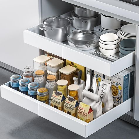 PRICES MAY VARY. Customizable Width Expansion: Elevate your kitchen organization with the Seinloes Pull Out Cabinet Organizer, featuring an adjustable width range from 12.5 inches to 20.5 inches. This customizable design ensures compatibility with any cabinet size, offering tailored storage solutions for pots, pans, bowls, spices, canned goods, and more. Upgrade 3 rails, Ultra-Reliable, Silent Performance: Engineered from premium-grade metal with precision damping rail guides, our cabinet organi Cabinet Pull Out Shelves, Pull Out Cabinet, Pull Out Shelves, Canned Goods, Cabinet Organizer, Pantry Shelf, Kitchen Cabinet Organization, Pull Out Drawers, Pots Pans