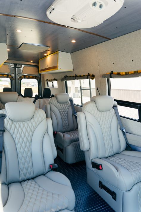 Van Conversion Company - Passenger Van Sprinter Conversion Van Conversion For Family, Big Family Car, 12 Passenger Van, Sauna Bathroom Design, Sprinter Passenger Van, 15 Passenger Van, Mercedes Sprinter 4x4, Sprinter Conversion, Toyota Van