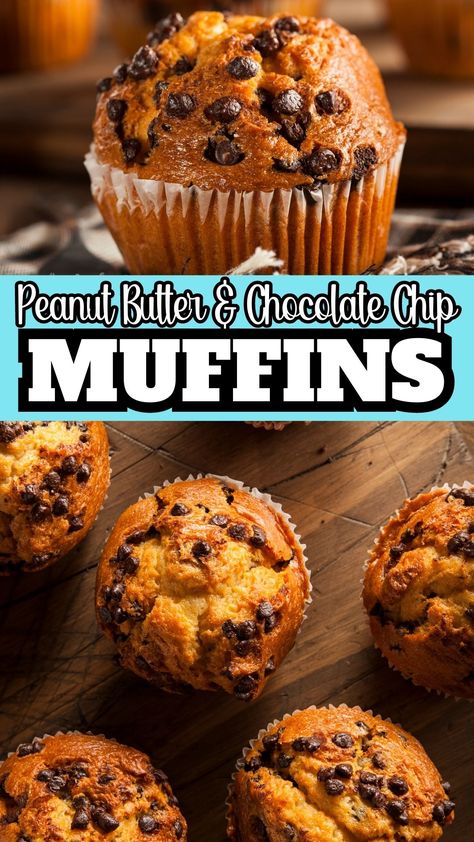 Peanut butter and chocolate chips are quintessential ingredients that define the taste of these muffins. With a soft, fluffy texture and crunchy chocolate chips interspersed, our Peanut Butter Muffins with Chocolate Chips are the epitome of a sweet treat that packs an irresistible punch. Make these muffins for an easy breakfast recipe on the go! Healthy Peanut Butter Chocolate Chip Muffins, Peanut Butter Muffins Recipes, Peanut Butter Chocolate Chip Muffins, Homeschool Meals, Chocolate Peanut Butter Muffins, Muffins With Chocolate Chips, Muffins With Chocolate, Butter Muffins, Summer Chicken Recipes