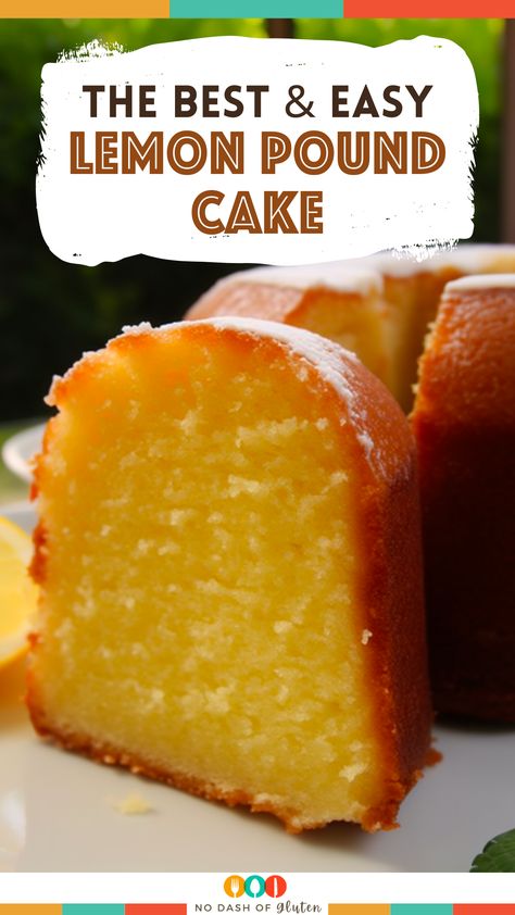 Easy Lemon Cake, Italian Lemon Pound Cake, Pound Cake Recipes Easy, Lemon Cake Easy, Irish Desserts, Lemon Pound Cake Recipe, Sour Cream Pound Cake, Torte Cupcake, Lemon Cake Recipe