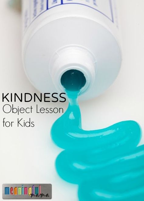 Teaching Kids to be Kind - Christian Object Lesson for Kids - Bible Activities for Sunday School Kindness Object Lesson, Christian Object Lesson, Kindness Lessons, Sunday School Object Lessons, Bible Object Lessons, Childrens Sermons, Bible Activities For Kids, Kids Bible, Sunday School Activities