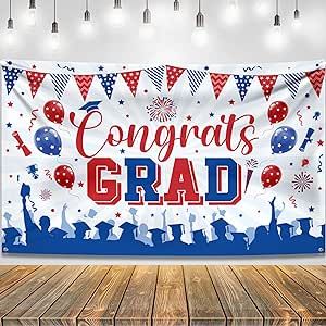 Blue Graduation Decorations, Graduation Pictorial, College Graduation Decorations, Backdrop Pictures, Season Background, Backdrop Graduation, Cloth Banner, Purple Graduation, Blue Graduation Party