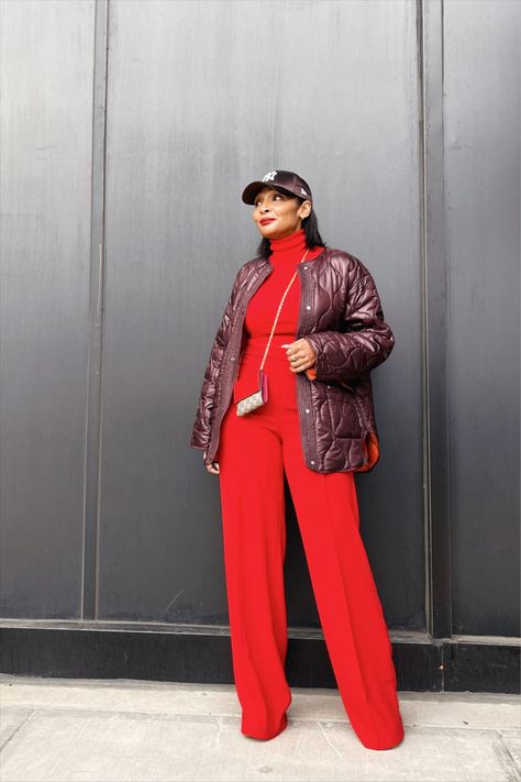 Wide leg suit pants curated on LTK Red Wide Leg Pants Outfit, Breakthrough Is Coming, Curvy Work Outfit, Wide Leg Suit Pants, Red Pants Outfit, Red Wide Leg Pants, Wide Leg Pants Outfit, Leg Pants Outfit, Chic Pants