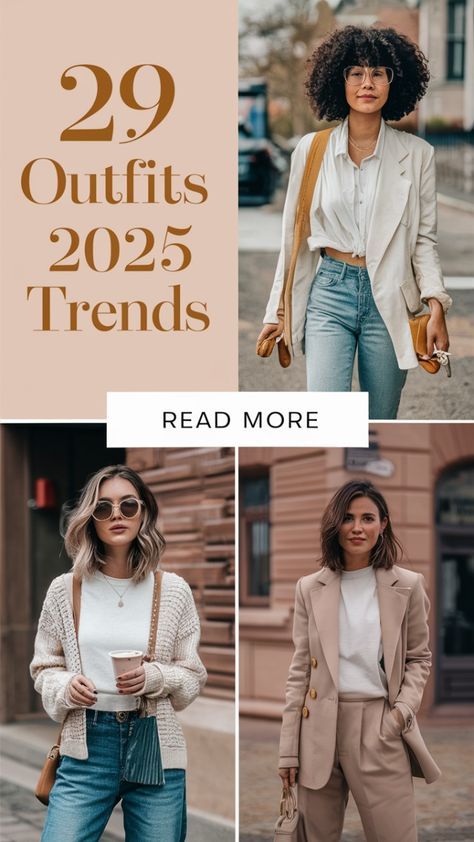 Stay ahead of the curve with our curated collection highlighting the fashion outfits 2025 trends for winter. From cozy layers to sophisticated outerwear, explore how to blend comfort with style this cold season. 2025 Casual Outfits, 2025 Winter Womens Fashion, Fashion Trends Women 2025, Trending 2025 Fashion, Clothes Trends 2025 Women, 2025 Clothes Trend, Winter 2025 Outfits Women, Trends For 2025 Fashion, 2025 Casual Fashion Trends