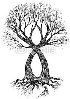 Infinity Tree Family Tree Images, Roots Tattoo, Tattoo Tree, Family Tree Tattoo, Tattoos Mandala, Forest Tattoos, Tree Tattoo Designs, Tattoos Geometric, Tree Of Life Tattoo