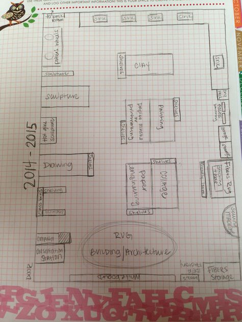 TAB Classroom layout Art Room Layout, Tab Organization, Art Classroom Layout, Tab Classroom, Tab Art, Art Classroom Organization, Art Classroom Management, Art Centers, Art Rooms