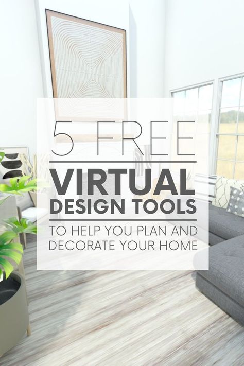 Thinking of renovating or redecorating your home? Before you begin, check out these five online virtual design tools. And the best part is they’re totally free! #virtualdesign #homedesignideas #interiordesignideas Modern European Home Interior Design, Wabi Sabi Home Interior Design, Bedroom Planner, Modern European Home, Eco Friendly Interior Design, Virtual Room Designer, 3d Bedroom, Desert Backyard, Eco Friendly Interior