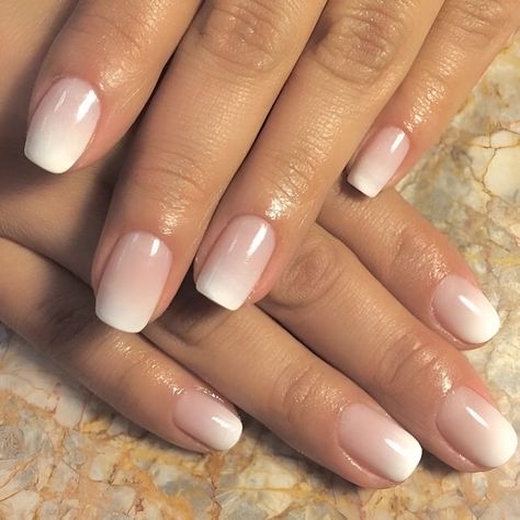 Baby Boomer Nails: A Modern Take on French Tips | ND Nails Supply Biab Nails French Tip, Baby French Nails, Baby Boomer Nails Color, Modern French Nails, Baby Boomer Nails, Ombre French Nails, Faded French, Ombre French Tips, White French Nails