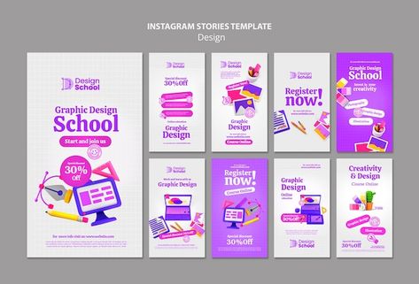 Graphic design template design | Free Psd #Freepik #freepsd #story-set #instagram-story-design #instagram-story #instagram-story-template Ig Story Graphic Design, Insta Story Design, Ig Story Design, Front Page Design, Story Design, Feed Ig, Workshop Design, Education Design, App Ui Design