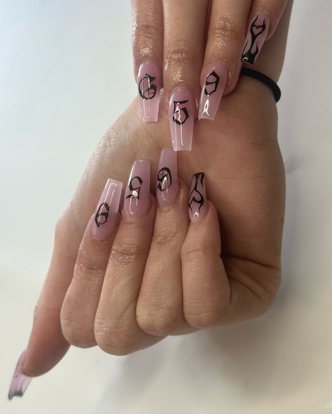 G59 THE SET G59 WILL MAKE YOU SWEAT Had to send my girl off to her first Greyday with some hand painted lettering. WHERE MY $B FANS AT??!!! #nails #nailart #nailtech #maryland #marylandnails #greyday #greyday2024 #Suicideboys #marylandnailtech #marylandnailartist Sui̇ci̇deboys Nail, G59 Nails, Hand Painted Lettering, Cute Avocado, Painted Letters, Nails Nailart, Nail Tech, Nail Artist, Nail Ideas