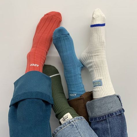 ADER on Instagram: “ADER socks #ader#20fw” Socks Photography, Graphic Shapes Design, Street Beat, Brooch Men, Sock Outfits, Stylish Socks, Winter Socks, Designer Socks, Mens Socks