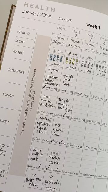 The Yanshi Planner ®| Planners & Coaching Health, Finances, Life on Instagram: "Struggling to get enough sleep, water, fruit, veggies, or exercise? 💤💧🍓🥦🏃🏻‍♂️ ⠀⠀⠀⠀⠀⠀⠀⠀⠀ Yanshi’s Health & Wellness Planner has your back on your health journey! With sleep, water, meal, fruit, veggie, and exercise trackers, you will be able to hold yourself accountable and see which areas need improvement! ⠀⠀⠀⠀⠀⠀⠀⠀⠀ Health & Wellness Tracking also helps to give you a visual reminder of your progress on your goals and how far you’ve come 🤍. 🛒 Shop—> www.theyanshiplanner.com 📍Small Business in San Diego, CA 🌟 Follow us: @theyanshiplanner ⠀⠀⠀⠀⠀⠀⠀⠀⠀ #theyanshiplanner #personaldevelopment #planning #habittracker #habits #plannerinspiration #plannercommunity #plannerstuff #healthandwellnesscoach #healthandw Healthy Life Planner, Weekly Wellness Planner, Health Planner Ideas, Goal Progress Tracker, Planner Goals Ideas, Wellness Planner Ideas, Goal Tracker Ideas, Weekly Fitness Planner, Life Goal Planner