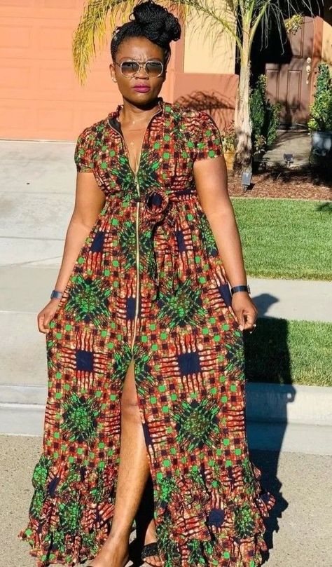 Fancy Maxi Dresses, Dresses Designs For Women, Fancy Maxi, Maxi Dress Styles, Long African Dresses, African Print Dress Ankara, African Dresses For Kids, Ghanaian Fashion, Short African Dresses