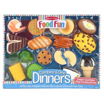 Realistic Play Food, Veggie Patty, Burger Bun, Play Food Set, Pretend Play Food, Pretend Play Kitchen, Kids Pretend Play, Toy Food, Melissa And Doug