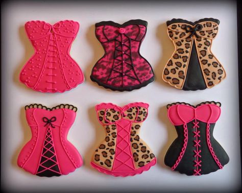 Airbrushed Cookies, Corset Cookies, Bridal Lingerie Shower, Lingerie Cookies, Handmade Cookies, Wedding Shower Cookies, Bachelorette Cookies, Bridal Cookies, Gingerbread Cookies Decorated