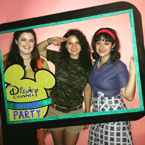 Disney Dcom Costumes, Disney Channel Original Movie Costumes, Disney Channel Characters Costumes, Disney Channel Bachelorette Party, Disney Channel Games Party, Dcom Party, Disney Channel Party Theme, Disney Channel Birthday Party, Disney Channel Halloween Costumes