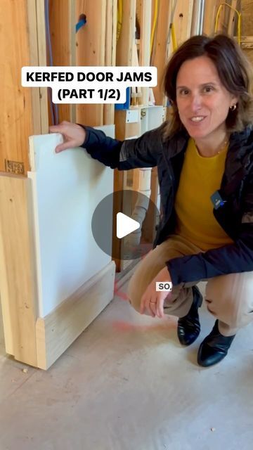 Erin Stetzer on Instagram: "Part 1 of 2: Kerf door jams 🚪✨sharing a brief explanation on how a kerf door jam works! Designer: @eg_interiors Builder: @stetzerbuilders Want to talk with Erin about YOUR project? For homeowners and builders, whether you are looking for input on a current project or thinking about building or remodeling a home, Erin and her team are here to help you through the entire process! Head to https://www.stetzerbuilders.com to book a virtual consult with Erin today ✨💻🙌 ______ #stetzerbuilders #homebuilder #custombuilder #customhomes #customhomebuilder #construction #dreamhome #homeinspo #homedesign #builder #homesweethome #newhome #newconstruction #housegoals #buildersofinstagram #dreamhouse⁠ #archdaily #architecturelovers #handcrafted #interiordesign #realestate Diy Door Jamb, Kerf Door Jamb, Kerf Jamb Door, Kerfed Windows, Door Jamb Design, Door Jams And Trim, Door Jam, Building Remodeling, Home Building Tips