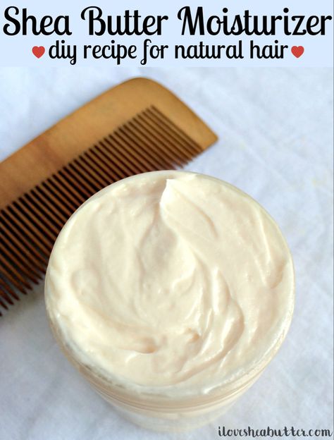 Shea Butter Recipes For Hair, Shea Butter Hair Moisturizer, Shea Butter Lotion Recipe, Shea Butter Soap Recipe, Moisturizer Recipe, Shea Butter Hair Mask, Shea Butter Face, Shea Butter Moisturizer, Shea Butter Recipes