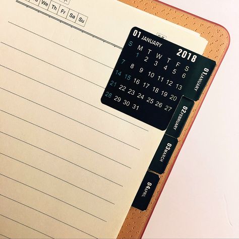 Calendars Stickers for Bullet Journal/Planners. Cartonnage, Notebook Calendar, 달력 디자인, Divider Tabs, Calendar Notebook, Study Stationery, For Journal, Calendar Ideas, Bullet Journal Aesthetic